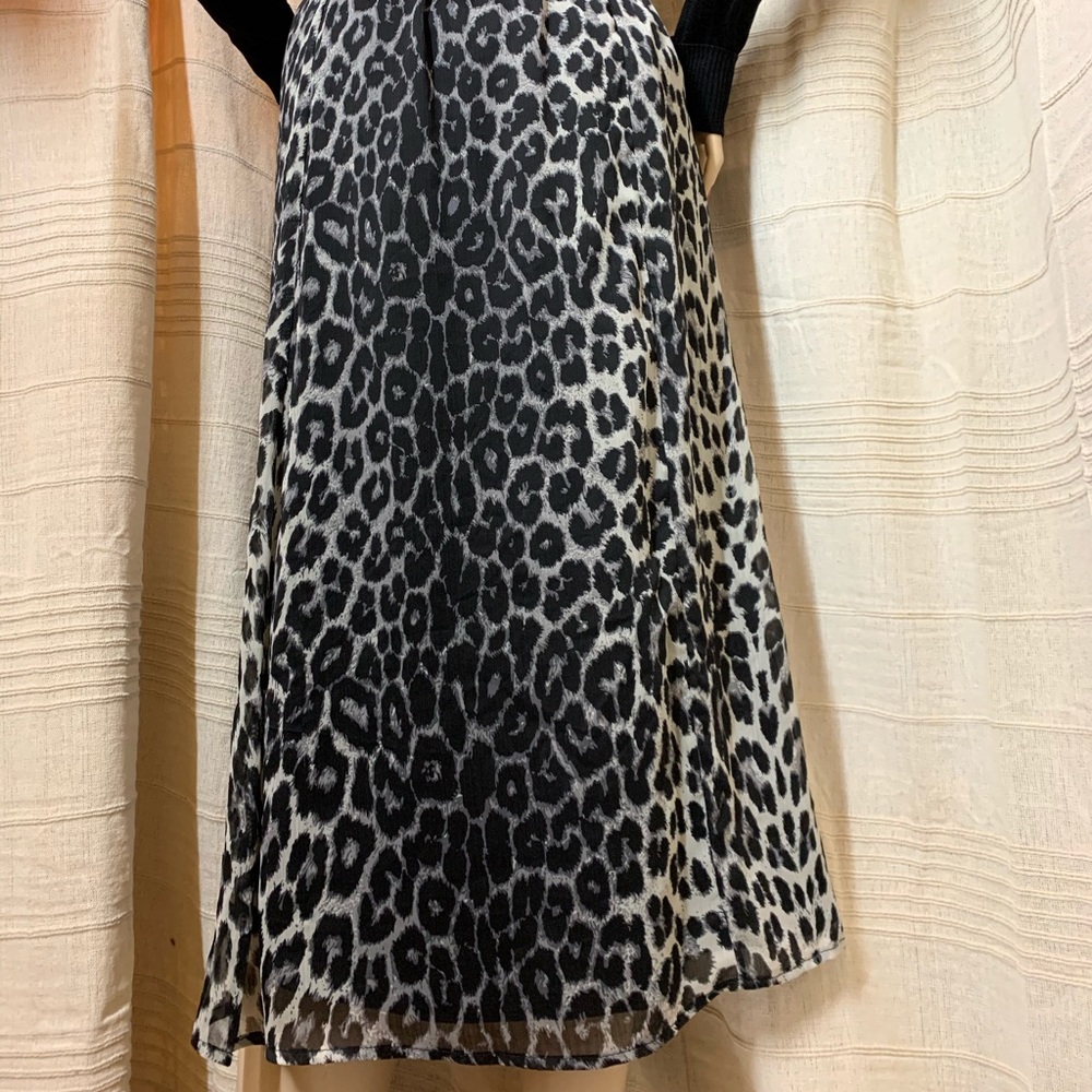 Leopard Print Maxi Skirt